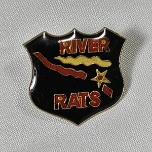 Vintage Vietnam Era Military US Navy USN Vietnam River Rat Shield Riverine Force